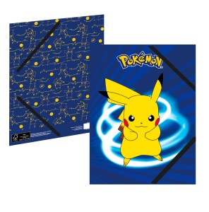 Chemise 3 Rabats A4 Carton POKEMON