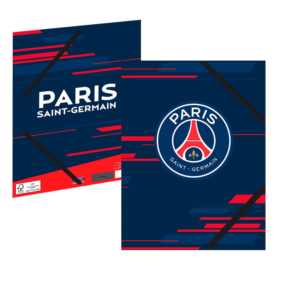 Chemise 3 Rabats A4 Carton PARIS ST GERMAIN