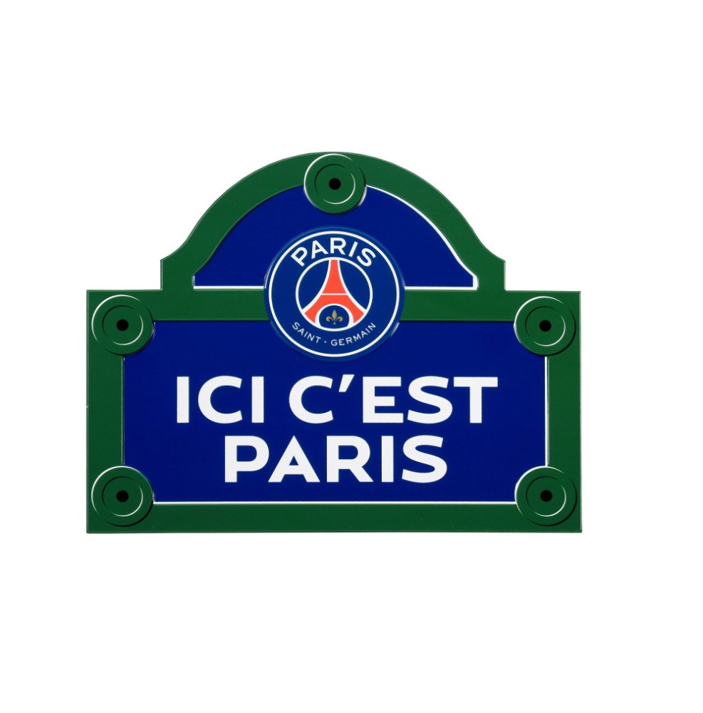 Plaque De Rue "Ici C Est Paris" PARIS ST GERMAIN
